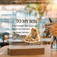 Acrylic Square Plaque - To My Son "Life is Tough, But so are you"