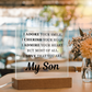 Square Acrylic Plaque - To My Son "I Adore Your Smile"