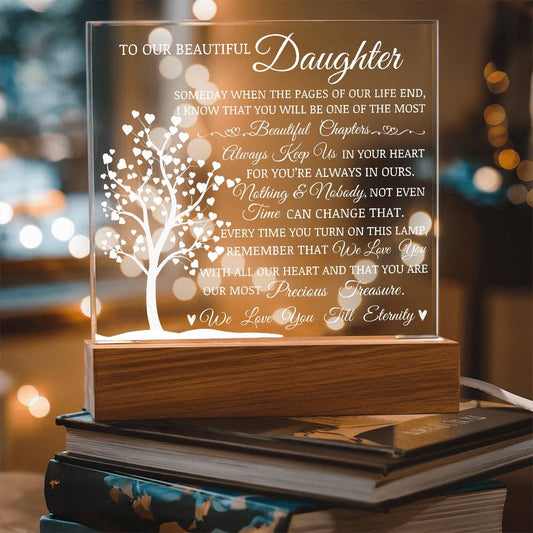 To Our Beautiful Daughter" Lamp of Love