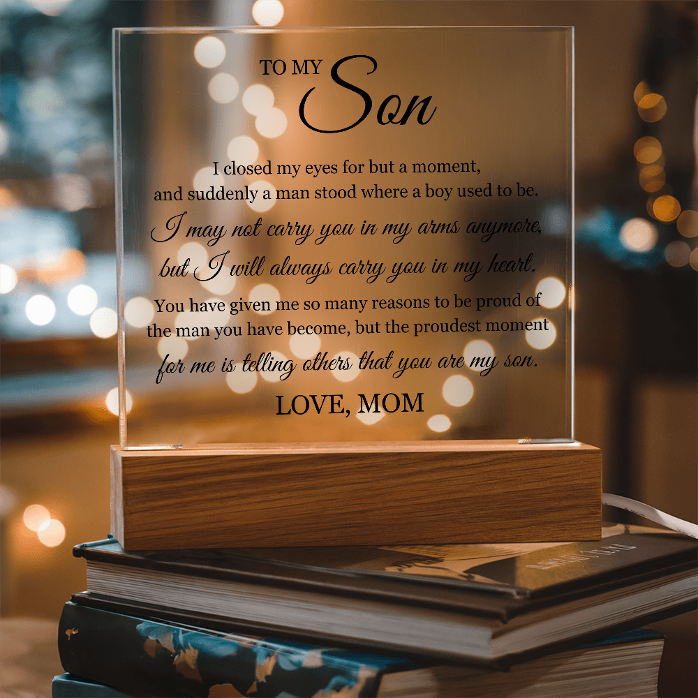 To My Son - "Always Carry You in My Heart"