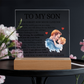 Acrylic Square Plaque - To My Son "I Am Always With You"