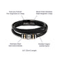 Love You Forever Bracelet - To My Grandson " Never Forget How Much I Love You"