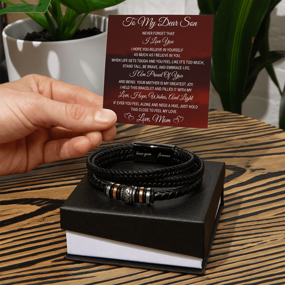 To My Son - Love You Forever Bracelet