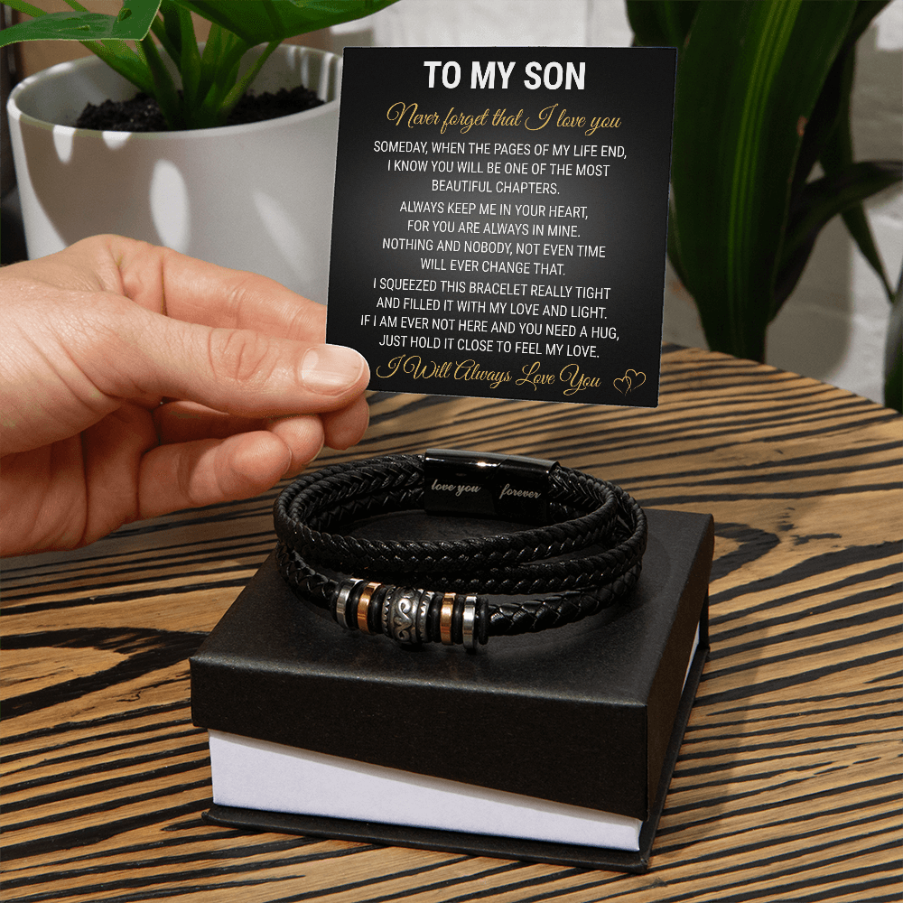 To My Son - Love You Forever Bracelet