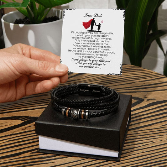 To My Dad - Love You Forever Bracelet