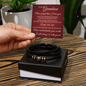 Love You Forever Bracelet - To My Grandson "Never Forget That I Love You"