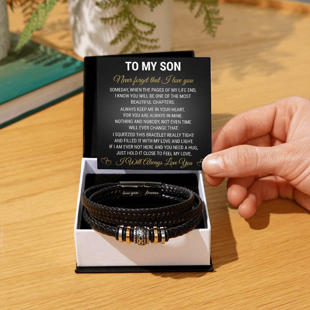 To My Son - Love You Forever Bracelet