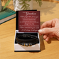Love You Forever Bracelet - To My Grandson "Never Forget That I Love You"