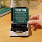 Love You Forever Bracelet - To My Son "Stay Strong, Be Confident, and Always Do Your Best"