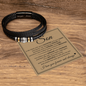 Love You Forever Bracelet - To My Son Men's Bracelet