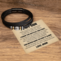 Love You Forever Bracelet - To My Son "I Know The Battles You Fight"