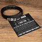 Love You Forever Bracelet - To My Man "I Love You"