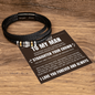 Love You Forever Bracelet - To My Man "Straighten Your Crown"