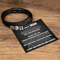 Love You Forever Bracelet - To My Man "I Found The Missing Piece of My Heart"