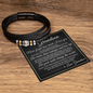Love You Forever Bracelet - To My Grandson "Let Your Smile Change The World"