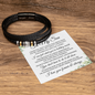 Love You Forever Bracelet - To My Son "You Don't Have to Do It All Alone"