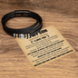 Love You Forever Bracelet - To My Son "Never Forget How Much I Love You"