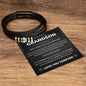 Love You Forever Bracelet - To My Amazing Grandson "Never Forget How Much I Love You"
