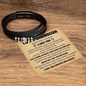 Love You Forever Bracelet - To My Grandson "Stay Strong, Be Brave, And Always Do Your Best"