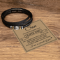 Love You Forever Bracelet - To My Son Men's Bracelet
