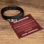 Love You Forever Bracelet - To My Grandson "Just Believe In Yourself and Never Quit"