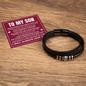 Love You Forever Bracelet - To My Son "Always Keep Me In Your Heart"