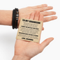 Love You Forever Bracelet - To My Grandson "You Never Have To Face It Alone"
