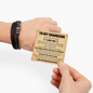 Love You Forever Bracelet - To My Grandson "Stay Strong, Be Brave, And Always Do Your Best"