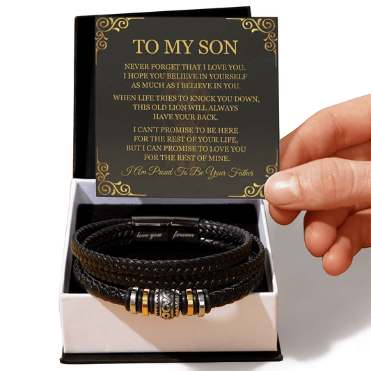 To My Son - Love You Forever Bracelet