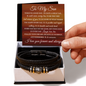 Love You Forever Bracelet - To My Son "Remember To Be Awesome"