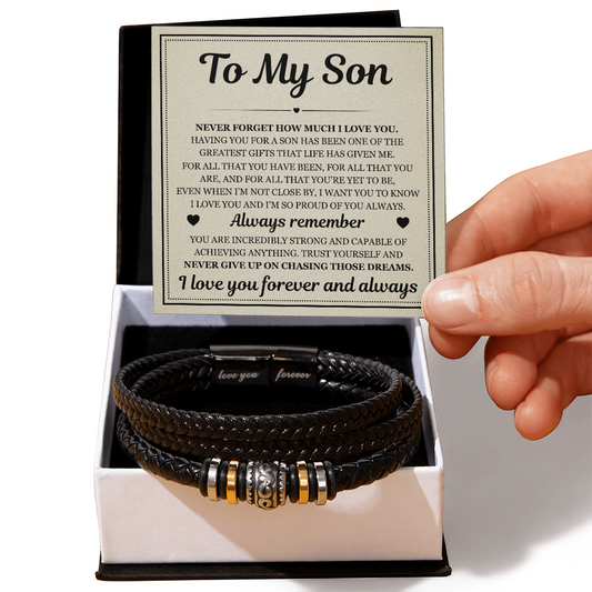 Love You Forever Bracelet - To My Son
