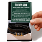 Love You Forever Bracelet - To My Son "Smile, Love, and Live Fully"