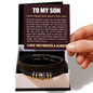 Love You Forever Bracelet - To My Son "Never Forget How Much I Love You"