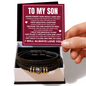 Love You Forever Bracelet - To My Son "Always Keep Me In Your Heart"