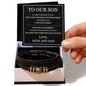 Love You Forever Bracelet - To Our Son "You Can't Withstand The Storm"