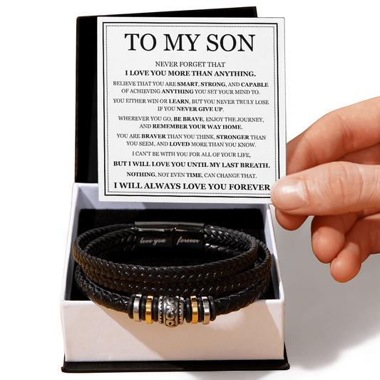 Love You Forever Bracelet - To My Son