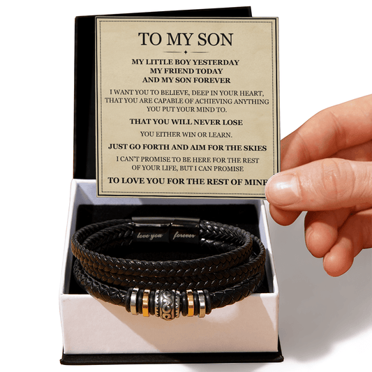 To My Son - Love You Forever Bracelet