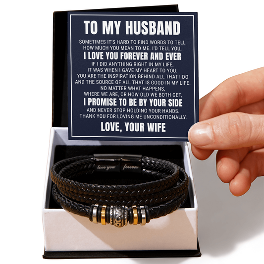 Love You Forever Bracelet - To My Husband "I Love You Forever and Ever"