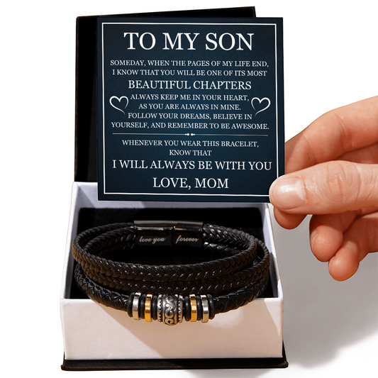 Love You Forever Bracelet - To My Son "Beautiful Chapters"