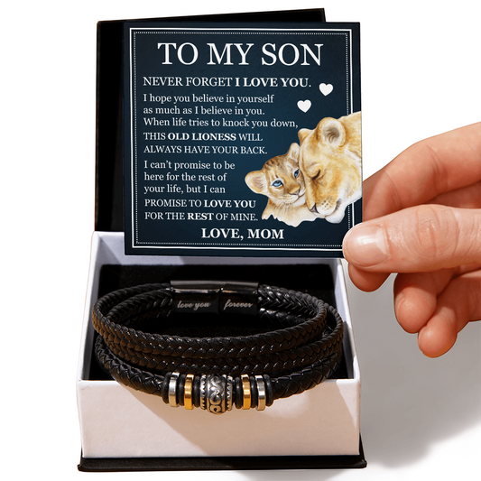 Love You Forever Bracelet - To My Son