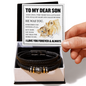Love You Forever Bracelet - To My Dear Son "You Mean The World To Me"