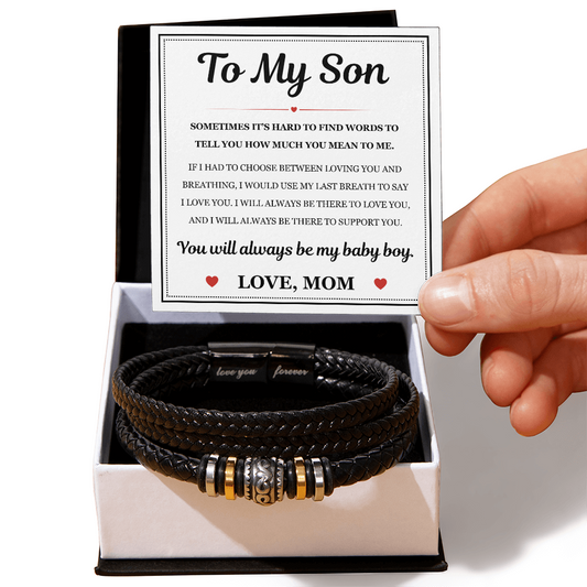 Love You Forever Bracelet - To My Son