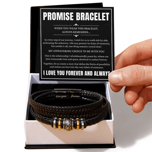 Love You Forever Bracelet - To My Man "My Unwavering Choice To be with You"