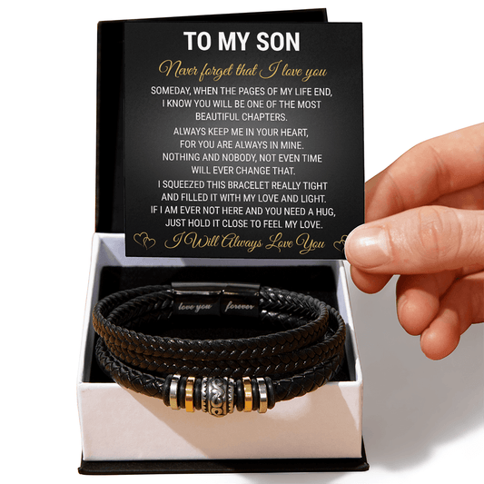 To My Son - Love You Forever Bracelet