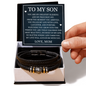 Love You Forever Bracelet - To My Son "You Are My Greatest Blessing"