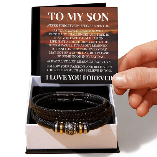 Love You Forever Bracelet - To My Son "I Love You Forever"