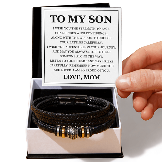 Love You Forever Bracelet - To My Son "I Am So Proud of You"