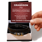Love You Forever Bracelet - To My Grandson "You Make Us Proud"