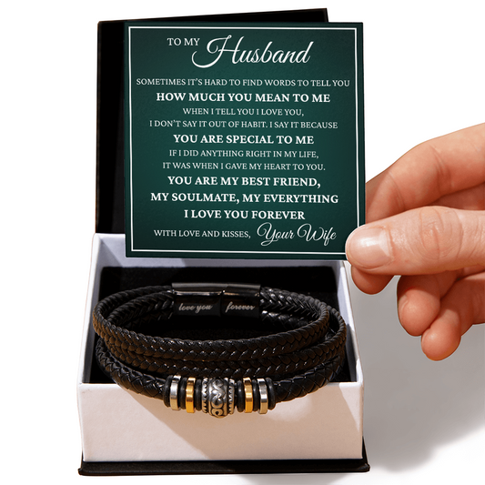 Love You Forever Bracelet - To My Husband "You Are Special To Me"