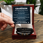 Love You Forever Bracelet - To My Grandson "Never Forget How Much I Love You"